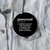 panseksuele definitie - gedefinieerde lgbtq termen ronde button 4,0 cm (In situ)