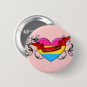 Panseksuele Pride: Liefde zonder grenzen Ronde Button 5,7 Cm (Voorkant /achterkant)