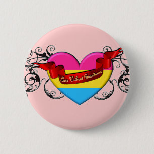 Panseksuele Pride: Liefde zonder grenzen Ronde Button 5,7 Cm