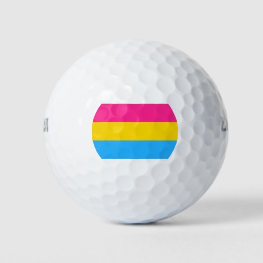 Panseksuele trots (Pan vlag) Golfballen (Voorkant)