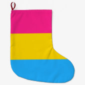 Panseksuele trots (Pan vlag) Grote Kerstsok (Voorkant)