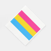 Panseksuele trots (Pan vlag) Servet (Hoek)