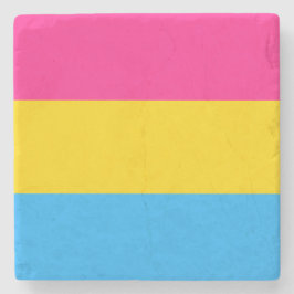 Panseksuele trots (Pan vlag) Stenen Onderzetter