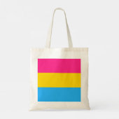 Panseksuele trots (Pan vlag) Tote Bag (Achterkant)