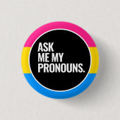 Panseksuele trots ronde button 3,2 cm (Voorkant)
