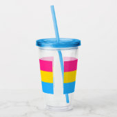 Panseksuele vlag acryl drinkbeker (Links)