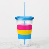 Panseksuele vlag acryl drinkbeker (Voorkant)