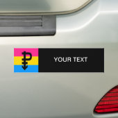 Panseksuele vlag bumpersticker (Op auto)