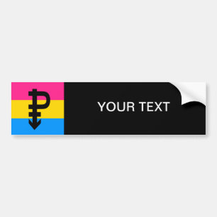 Panseksuele vlag bumpersticker