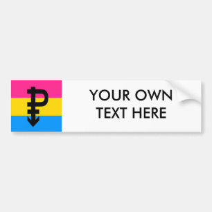 Panseksuele vlag bumpersticker