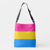 Panseksuele vlag crossbody tas (Achterkant)