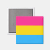 Panseksuele vlag- en pridegemeenschap/gender-vlag magneet (Voorkant / Achterkant)