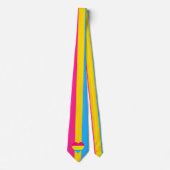 Panseksuele vlag- en pridegemeenschap/gender-vlag stropdas (Voorkant)