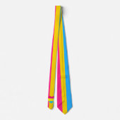 Panseksuele vlag- en pridegemeenschap/gender-vlag stropdas (Achterkant)
