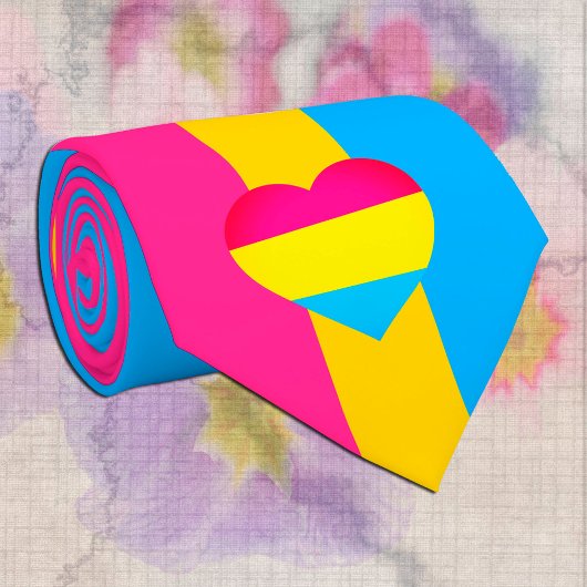 Panseksuele vlag- en pridegemeenschap/gender-vlag stropdas