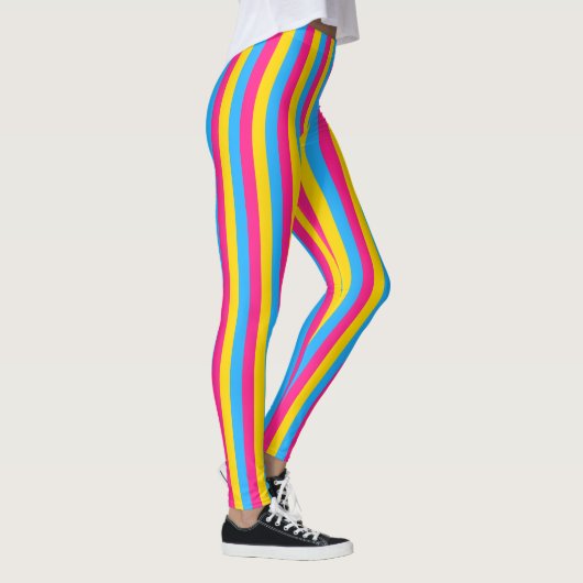 Panseksuele vlag- en pridegemeenschap/gendervlag leggings (Rechts)