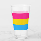Panseksuele vlag glas (Achterkant)
