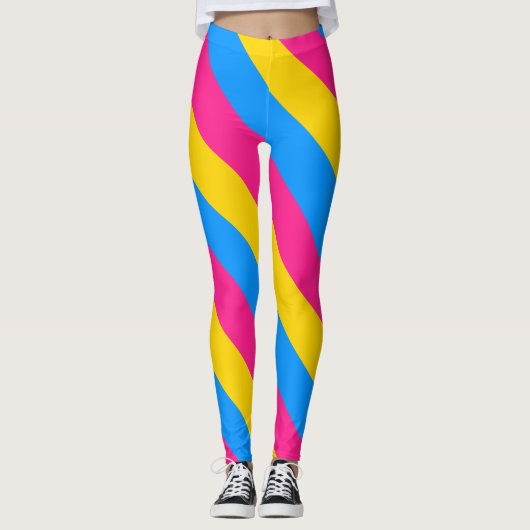 Panseksuele vlag leggings (Voorkant)
