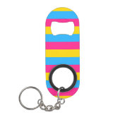 Panseksuele vlag mini flessenopener (Voorkant)
