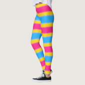 Panseksuele vlag Narrow Stripe Leggings (Links)