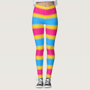 Panseksuele vlag Narrow Stripe Leggings