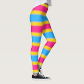 Panseksuele vlag Narrow Stripe Leggings (Rechts)