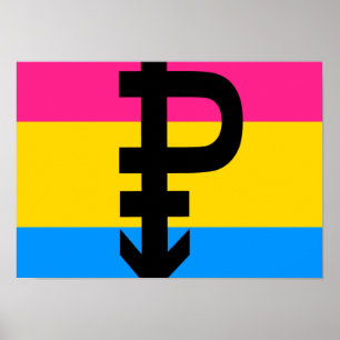 Panseksuele vlag poster