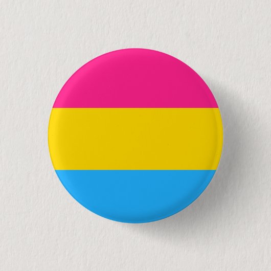 Panseksuele vlag ronde button 3,2 cm (Voorkant)