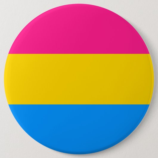 Panseksuele vlag ronde button 6,0 cm (Voorkant)