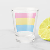 Panseksuele vlag shot glas (Achterkant)