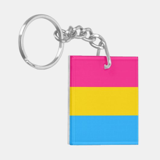 Panseksuele vlag sleutelhanger (Voorkant Links)