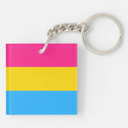 Panseksuele vlag sleutelhanger (Achterkant)