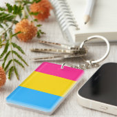 Panseksuele vlag sleutelhanger (Voorkant Rechts)