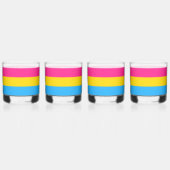 Panseksuele vlag whisky glas (Achterkant)