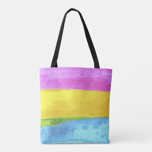 Panseksuele Waterverf Canvas tas (Achterkant)