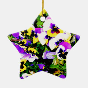 panserijbloemen keramisch ornament
