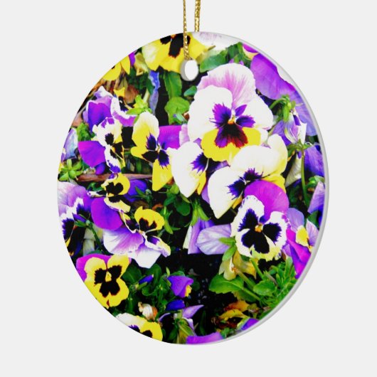 panserijbloemen keramisch ornament (Links)