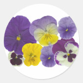 panserijbloemen ronde sticker (Voorkant)