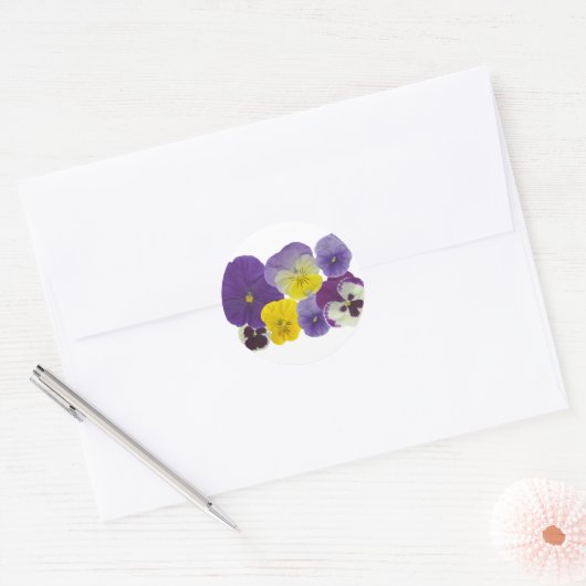 panserijbloemen ronde sticker (Envelop)