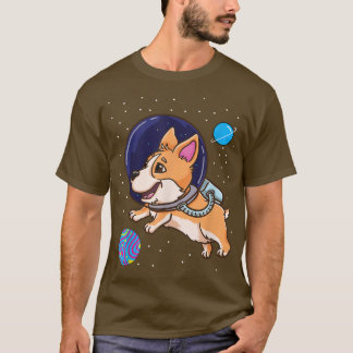 Panseual Corgi in Space Pan Pride T-shirt