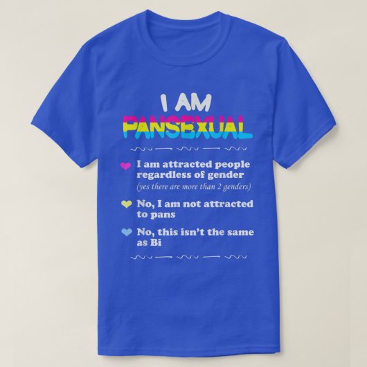 Panseual Definition Funny Gay Pride LGBT T-shirt (Design voorkant)