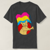 Panseual Flag Cat seual Identity Nonbinary Love T-shirt (Design voorkant)
