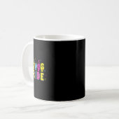 Pansexual ASL Pride Pan Rainbow Gebarentaal Doof Koffiemok (Voorkant links)