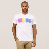 Pansexual Barcode T-shirt (Voorkant volledig)
