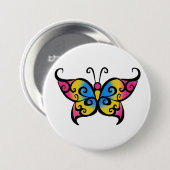 Pansexual Butterfly Ronde Button 7,6 Cm (Voorkant /achterkant)