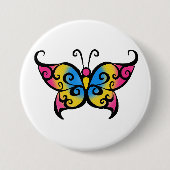 Pansexual Butterfly Ronde Button 7,6 Cm (Voorkant)