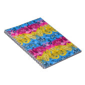 Pansexual Dragon Damask - Pride Flag Colors Notitieboek (Rechterzijde)
