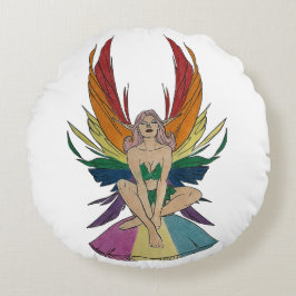 Pansexual Faerie Rond Kussen