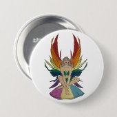 Pansexual Faerie Ronde Button 7,6 Cm (Voorkant /achterkant)