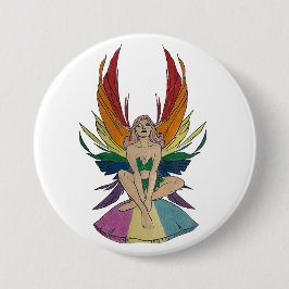 Pansexual Faerie Ronde Button 7,6 Cm